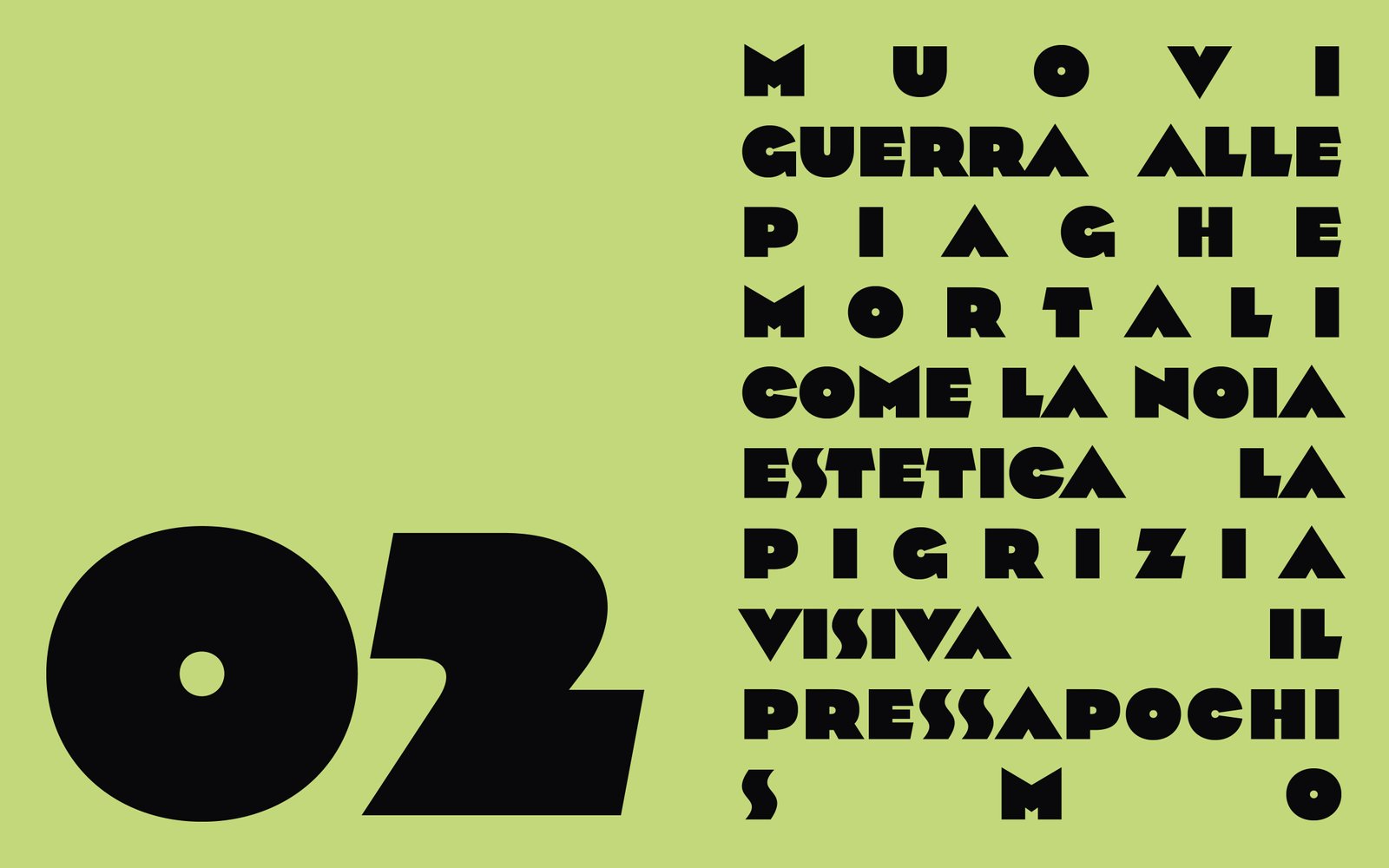 Divino Design comandamento 2 - tipografia audace graphic design concept